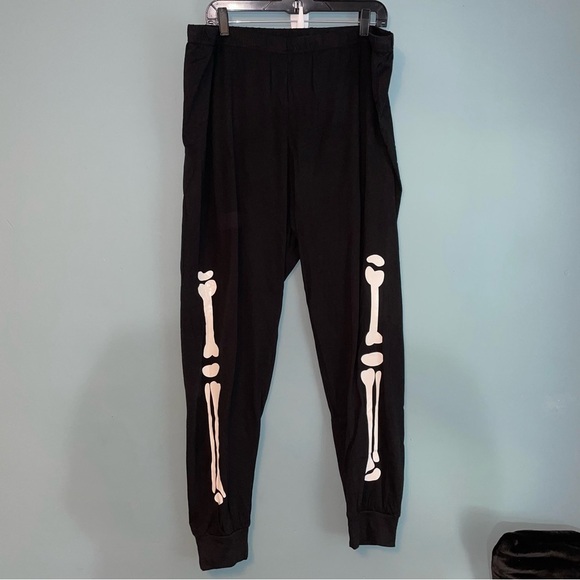 The Children's Place Other - The Place Unisex Adult Halloween Skeleton Jogger Style Pants Size XL